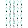  Bungee Cords with Hooks 20 pcs 15 cm Colour green Size 15 cm length Quantity in Package 20 Model bungee cord 