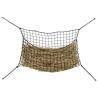 Hay Nets 2 pcs Rectangular Black 200x120 cm for Horses