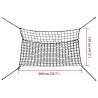 Hay Nets 2 pcs Rectangular Black 200x120 cm for Horses