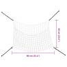 Hay Nets 2 pcs Rectangular White 90x60 cm - Ideal for Horses