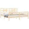 Super King Size Solid Wood Bed Frame with Headboard