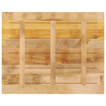 Table Top 100x80cm - Solid Wood Rough Mango | HipoMarket