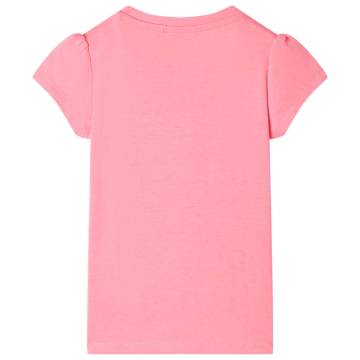 Kids' Neon Pink T-shirt Size 104 - Stylish & Durable