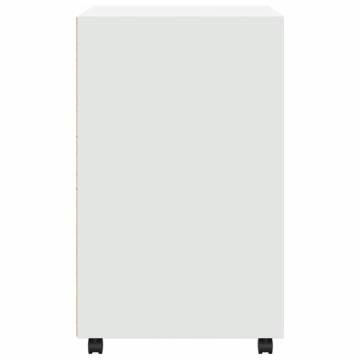 White Rolling Cabinet 60x48x81 cm - Stylish & Functional