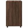 Rolling Cabinet Brown Oak 60x48x81 cm - Durable Storage Solution