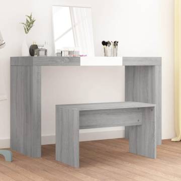 Dressing Stool Grey Sonoma - Stylish and Sturdy Design