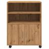 Rolling Cabinet Artisian Oak - 60x48x81 cm | Hipomarket