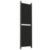 6-Panel Room Divider Black - Versatile & Stylish 300x180 cm