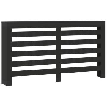 Radiator Cover Black 175x20x82 cm | Stylish Engineered Wood