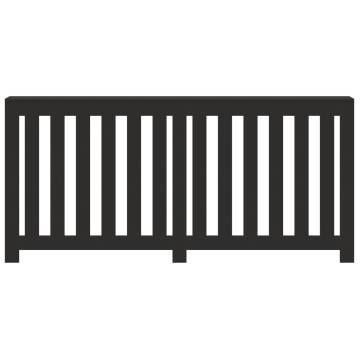 Radiator Cover Black 175x20x82 cm | Stylish Engineered Wood