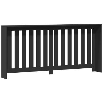 Radiator Cover Black 175x20x82 cm | Stylish Engineered Wood