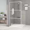  Walk-in Shower Wall White 100x195 cm Clear ESG Glass Colour white Size 100 x 195 cm Model transparent 