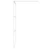 Walk-in Shower Wall White - 100x195 cm Clear ESG Glass