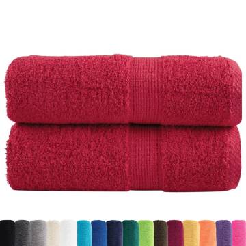 Premium Soap Towels SOLUND - 2pcs Red 30x30 cm 600 gsm