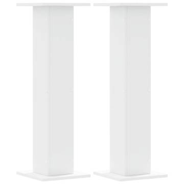 Speaker Stands 2 pcs White 30x30x95 cm - Durable & Stylish