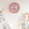 Elegant Pink Wall Clock Ø25.5 cm - Silent & Precise