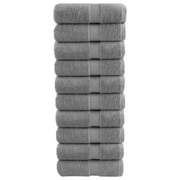 Premium Soap Towels SOLUND 10pcs Grey 30x30cm 600gsm