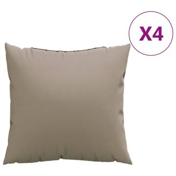 Sofa Cushions 4 pcs Taupe 50x50 cm | Hipomarket UK