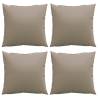 Sofa Cushions 4 pcs Taupe 50x50 cm | Hipomarket UK