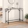  Console Table with Transparent Glass Top 98x35x81 cm Steel Colour transparent Size 98 x 35 x 81 cm Quantity in Package 1 