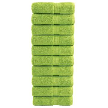 Premium Soap Towels SOLUND 10 pcs - Apple Green 30x30 cm