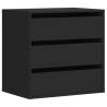 Corner Chest of Drawers Black | Durable Engineered Wood Furniture