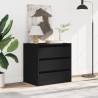 Corner Chest of Drawers Black | Durable Engineered Wood Furniture