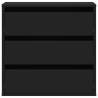 Corner Chest of Drawers Black | Durable Engineered Wood Furniture