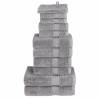  12 Piece Premium Towel Set SOLUND Grey 600 gsm Colour grey Quantity in Package 1 