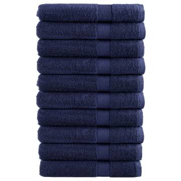 Premium Navy Blue Towels SOLUND 10pcs | 100x200cm