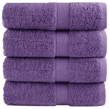 Premium Soap Towels SOLUND - 4 pcs Purple 30x30 cm