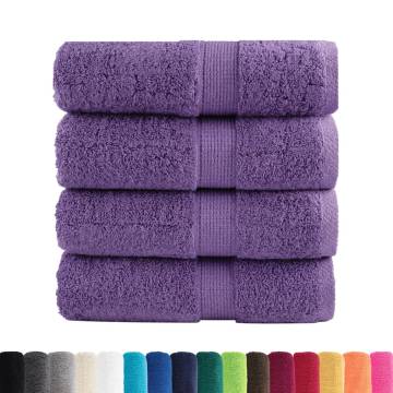 Premium Soap Towels SOLUND - 4 pcs Purple 30x30 cm