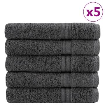 Premium Towels SOLUND 25pcs Anthracite 100x200cm - 600gsm