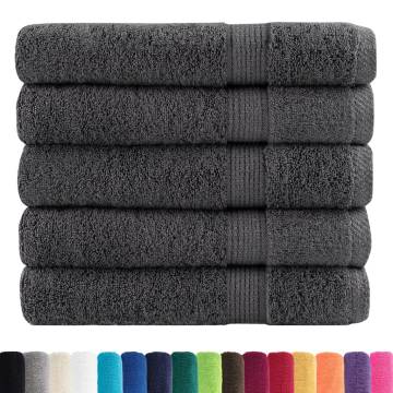 Premium Towels SOLUND 25pcs Anthracite 100x200cm - 600gsm