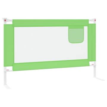 Toddler Safety Bed Rail Green 120x25 cm Fabric | HipoMarket