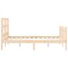 Solid Wood Bed Frame with Headboard 120x200 cm - Hipomarket