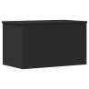 Storage Box Black 60x35x35 cm | Engineered Wood - HipoMarket