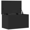 Storage Box Black 60x35x35 cm | Engineered Wood - HipoMarket