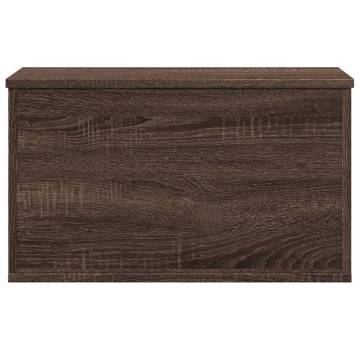 Brown Oak Storage Box 60x35x35 cm - Durable & Stylish