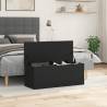 Storage Box Black 90x35x35 cm | Durable Engineered Wood