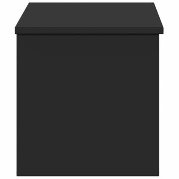 Storage Box Black 90x35x35 cm | Durable Engineered Wood