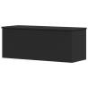 Storage Box Black 90x35x35 cm | Durable Engineered Wood