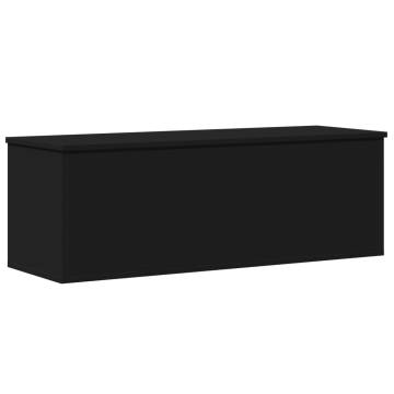 Storage Box Black - 102x35x35 cm Engineered Wood | HipoMarket