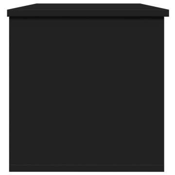 Storage Box Black - 102x35x35 cm Engineered Wood | HipoMarket