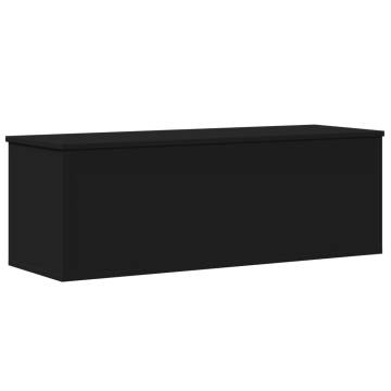 Storage Box Black - 102x35x35 cm Engineered Wood | HipoMarket